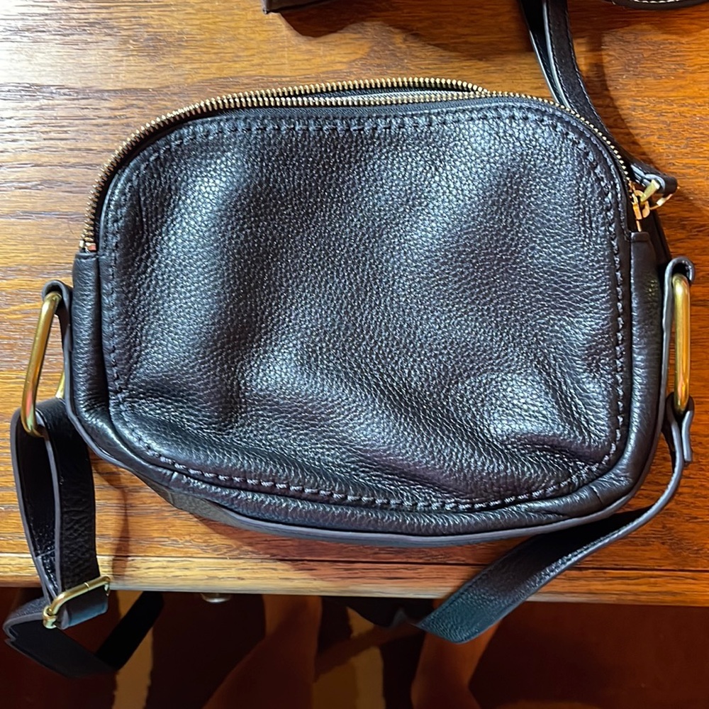 Fossil black crossbody